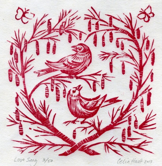 'Love song' 15 x 15 cm