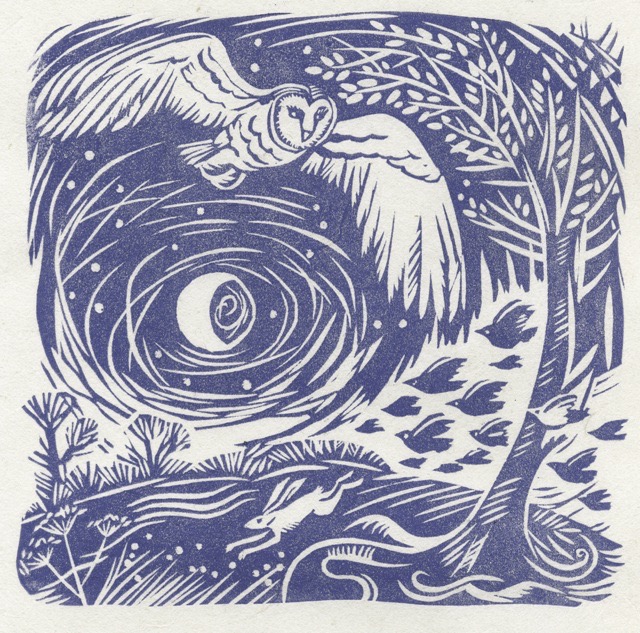 'Night flight' 15 x 16 cm SOLD OUT
