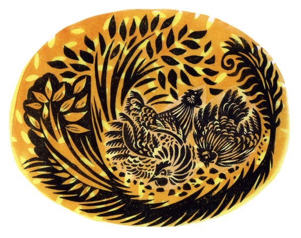 'The dust bath' 16 x 13 cm